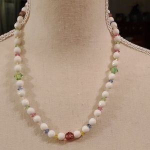 Vintage glass bead necklace